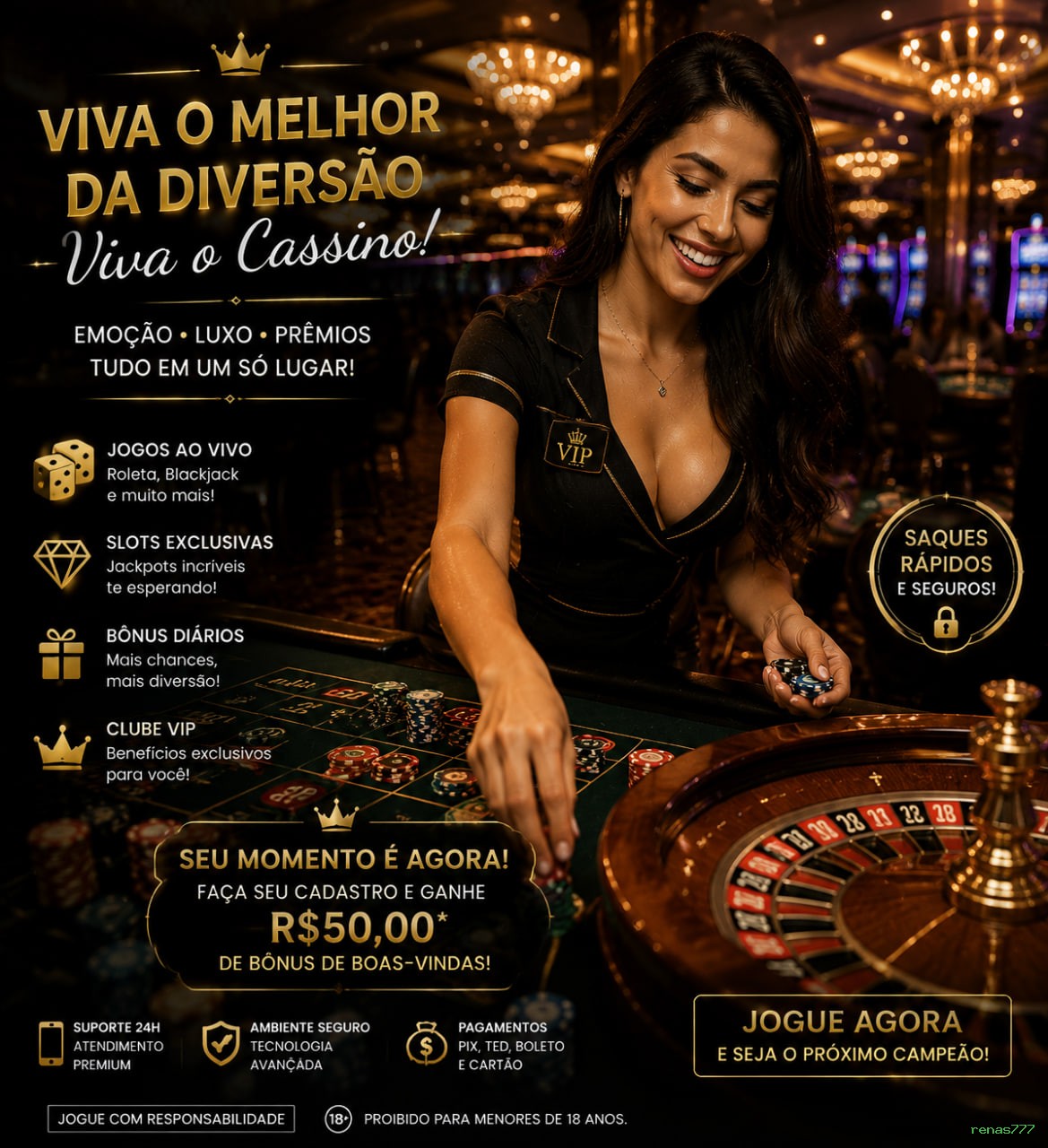 Slots no app renas777 mobile
